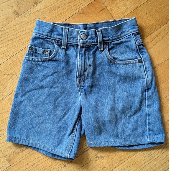 Levis Strauss Other - Vintage Levis 550 Denim Cutoff‎ Shorts Youth Kids 8 Blue Jean Altered USA